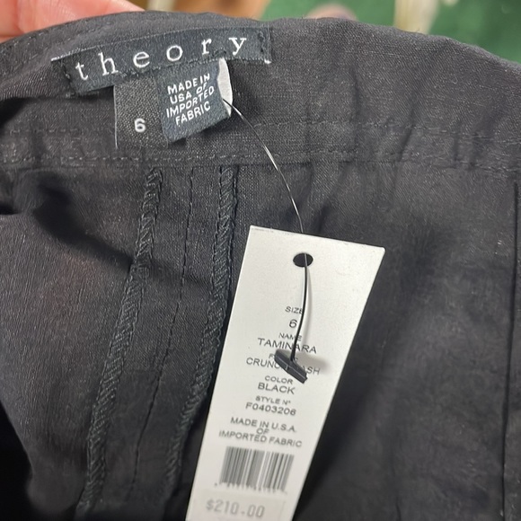 theory black taminara shorts size 6 - Picture 10 of 10